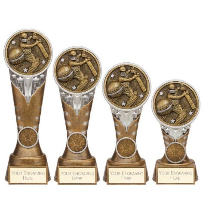 IKON BATSMAN CRICKET AWARD - 4 SIZES - 150MM - 225MM